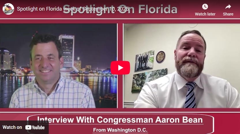 Two men in a video interview.