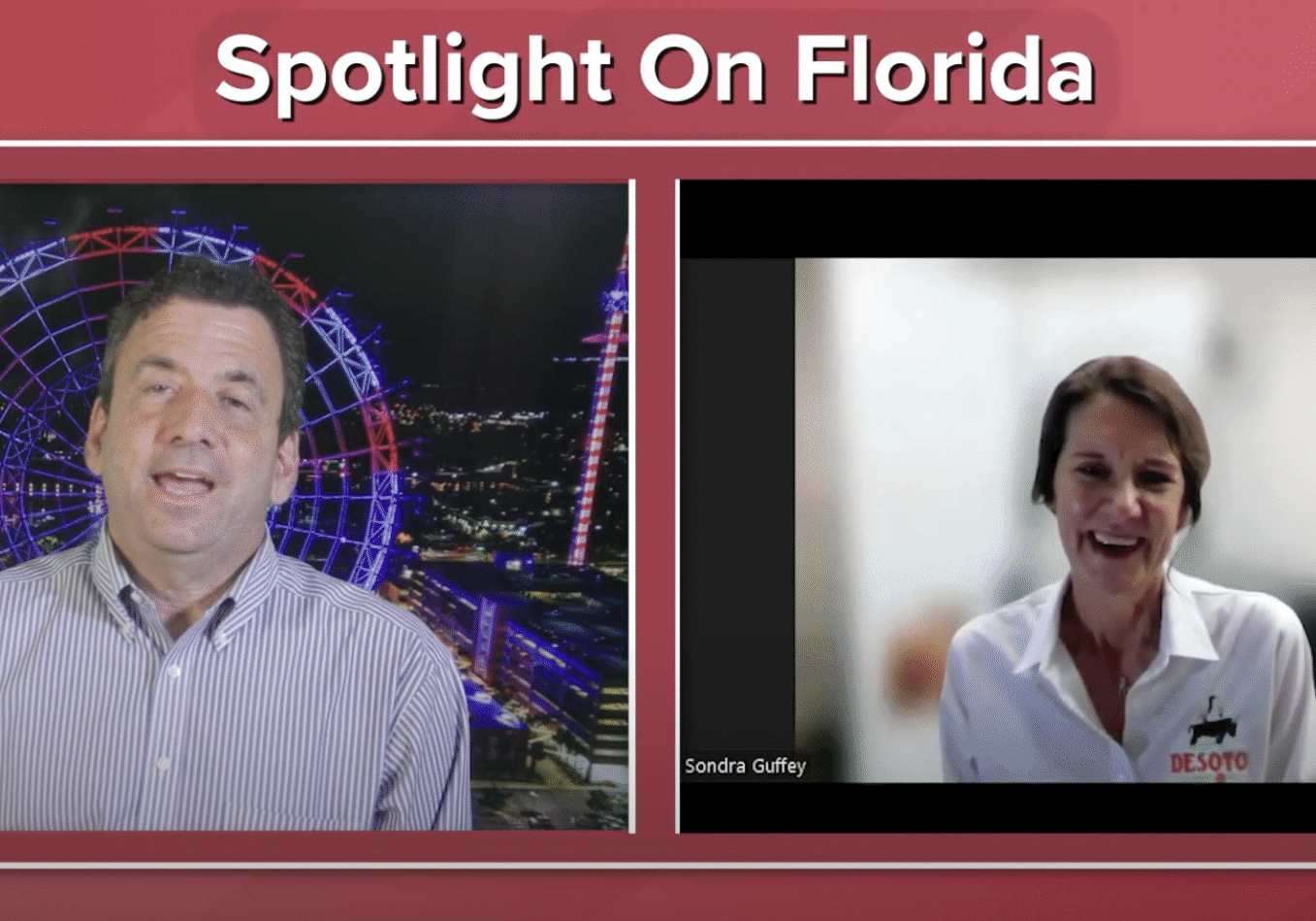 Two people on a video call discussion.